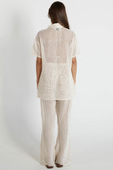 SNDYS Hyams Buttoned Knit Top Sand